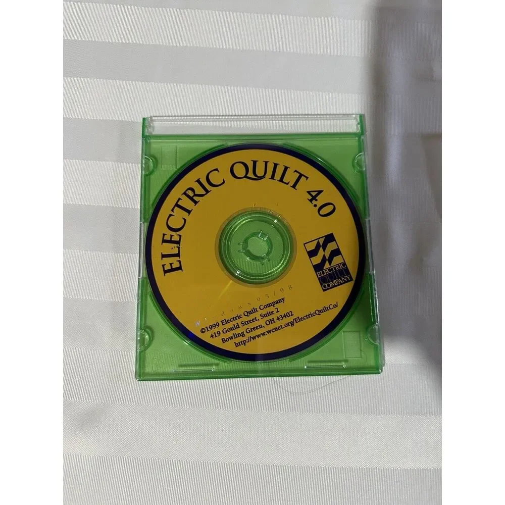 Electric Quilt 4, 4.5, And 5 Update Design Software CD's Only Win95/98 1991-2000
